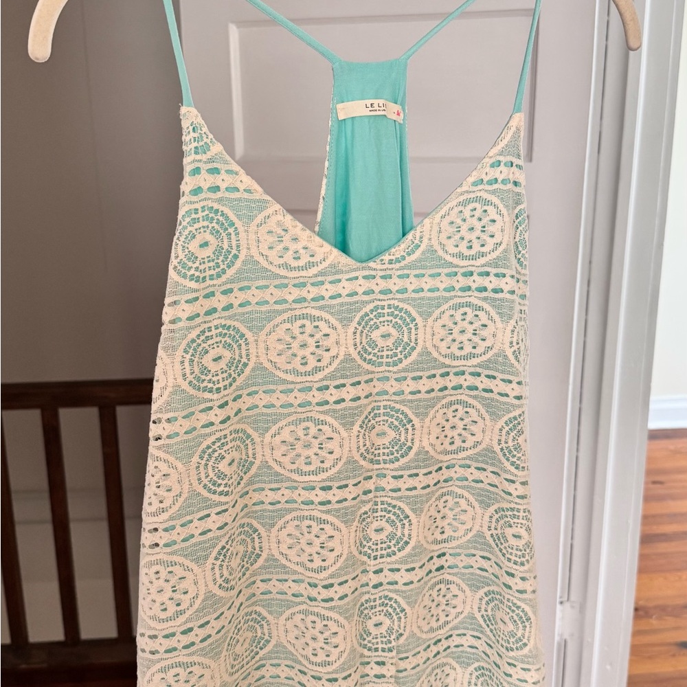 Lulus Lace Overlay Dress